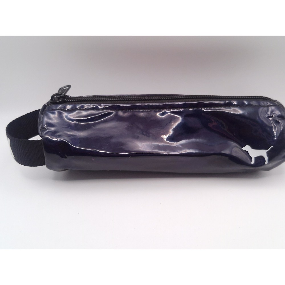 PINK Victoria's Secret Navy Blue Cosmetic Bag Plastic
